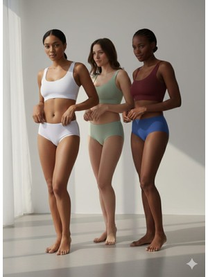 Lolitam Hb Comfort Kadın Pamuklu Slip Külot 3’lü Set ( Konfor ve Zarafeet Sunar) 1000-21