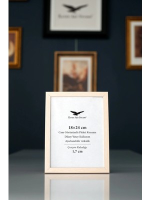 Raven Art Studio Ermitaj 18X24 cm Sedef Resim Fotoğraf Belge Poster Evrak Çerçevesi Korumalı Kırılmaz Pleksi Cam