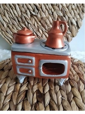 Evdeki Atölyem Pelajik Kuzine Soba Tütsülük ve 3 Konik Tütsü, Dekoratif Obje Biblo, Şık Tasarım, Modern Malzeme