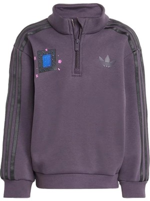 Adidas Çocuk  Mor  Eşofman Lo Crew Set KC6834