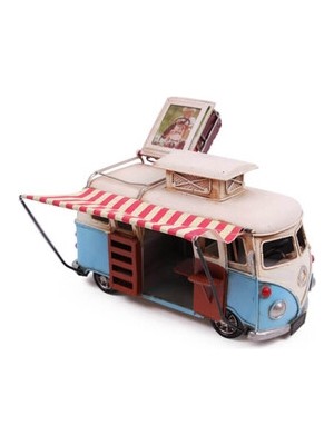 Tekinhediyelik Dekoratif Metal Minibüs Çerçeveli ve Tenteli
