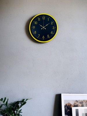 Motto Ticaret 36 cm Sarı Standart Duvar Saati