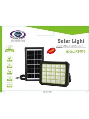 Cash Dukkan Everton RT-918 Şarjlı 100W Solar Panelli Projektör LED