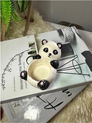 Panda Model Saksı/handmade /dekoratif Saksı