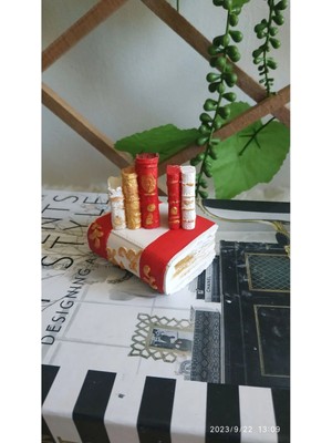 3'lü Kitap Teraryum Obje Dekorasyon