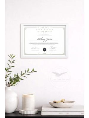 Raven Art Studio A4 Çerçeve Ekonomik Ermitaj Beyaz