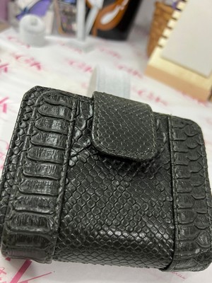 Yılan Derisi Mıknatıslı Lüx Cüzdan Suni Deri Kroko