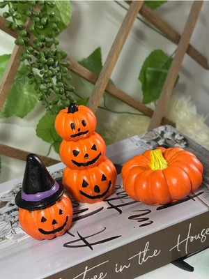 3’lü Hallowen Kabak ,hayalet ,3lü Kabak El Yapımı (Handmade