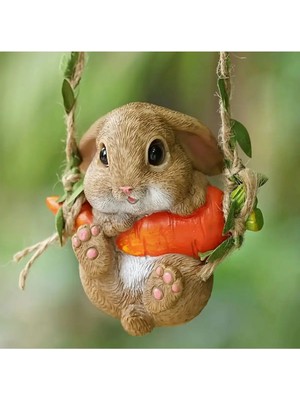 Sallanan Tavşan Biblo Balkon Süsü