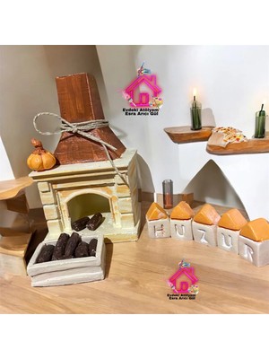 Dekoratif Şömine Tütsülük Kombin Set