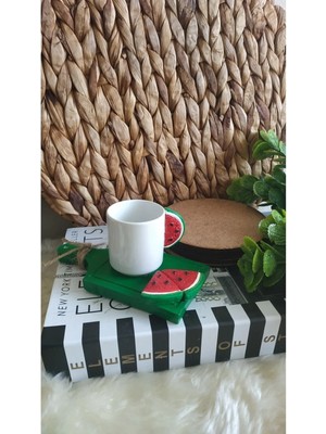 Tasarım Karpuzlu Kahve Fincanı