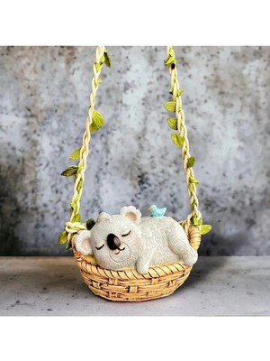 Sevimli Sallanan Koala Bahçe Balkon Süsü ,duvar Dekorasyon Ürünleri (10X7)