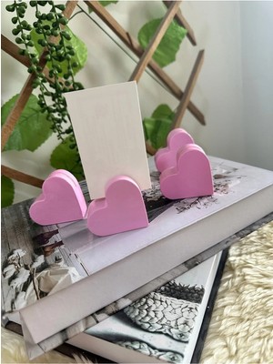 Tekli Pembe Kalp Notluk ,not Tutucu /el Yapımı