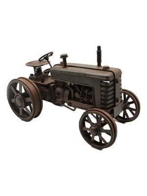 Tekinhediyelik Dekoratif Metal Retro Traktör