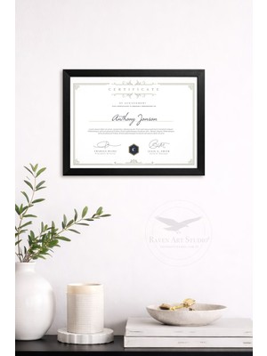 Raven Art Studio A4 Çerçeve Ekonomik Ermitaj Siyah