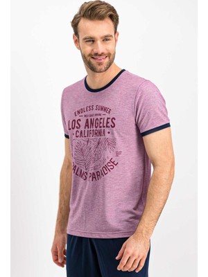 Arnetta 617 Los Angeles Mürdümmelanj Erkek Pijama Takımı