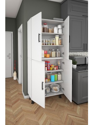 4 Kapaklı Çok Amaçlı Dolap