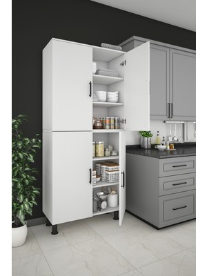 4 Kapaklı Çok Amaçlı Mutafk Dolap