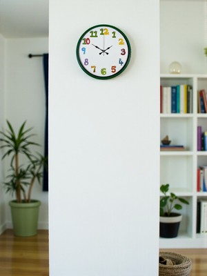 Motto Ticaret 36 cm Yeşil Çocuk Odası Duvar Saati