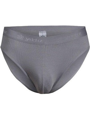GOLDOREMİ Yıldız 67 Erkek Gri Likralı İz Yapmaz Kemerli Slip Külot 1 Adet