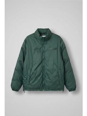 Abluka Online Erkek Oversize Dik Yakalı Fermuarlı Cepli Mont Yeşil