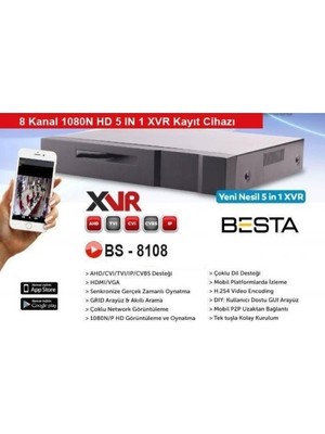 Mcg Xvr 8 Kanal Kamera Kayıt Cihazı KD-8108