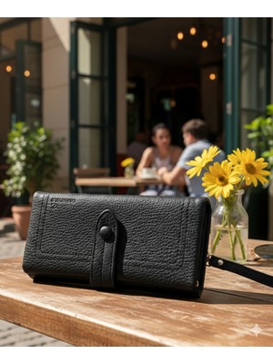 Vardis Ithal Deri Yumuşak Kart ve Telefon Koyulabilen Cüzdan