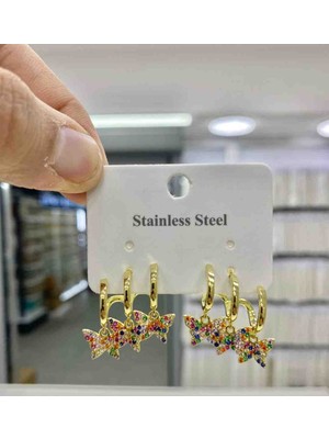 Kudretli Takılar Çelik Küpe