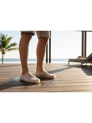 Emek Muhdamad Kadın Erkek Şeffaf Kaymaz Taban Deniz Plaj Ayakkabısı