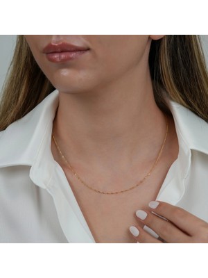 By Milo Jewellery 14 Ayar Burgu Altın Zincir