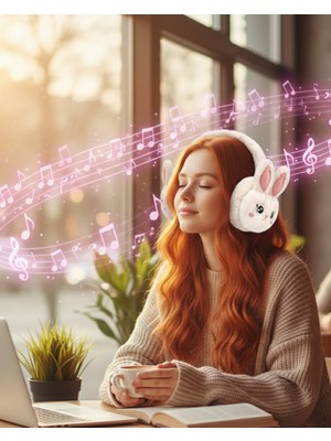 Arenes Tavşan Kulaklı Bluetooth Kulaklık Şarjlı Kablosuz Stereo Ses - Lisinya