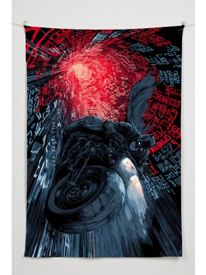 Charmbi Gamer Duvar Örtüsü -  Çok Renkli Anime Temalı Kumaş Oda Dekoru Tapestry