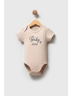 Sunbabyhome %100 Pamuklu Bebek Body -Baby 2026 Zıbın - Bebek Zıbın Badi - Yazılı Zıbın