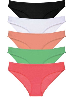 Çerçici 5 Adet Süper Eko Set Likralı Kadın Slip Külot 517-ROYALEKS