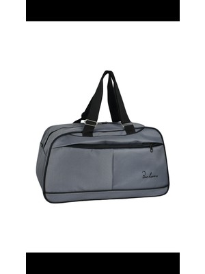 Derin Stok Askılıklı Spor El Valizi Büyük El Çantası Gri