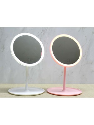 Derin Stok Yuvarlak Ledli Makyaj Aynası