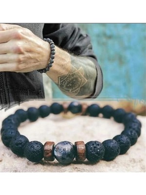 Lav Doğal Taş Bileklik 8 mm