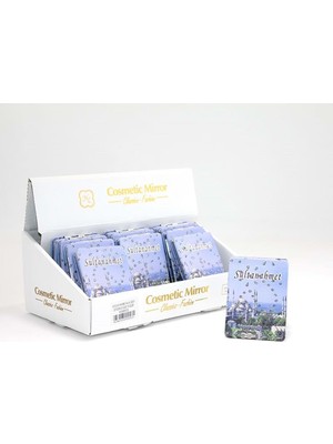 Derin Stok Taşlı Istanbul Tasarımı El Aynası Ince