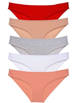 Çerçici 5 Adet Süper Eko Set Likralı Kadın Slip Külot 523-ROYALEKS