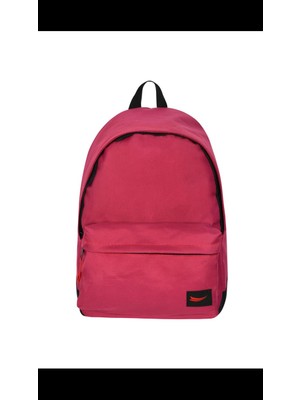 Derin Stok Spor Unisex Sırt Çantası Su Geçirmez Kumaş Kırmızı