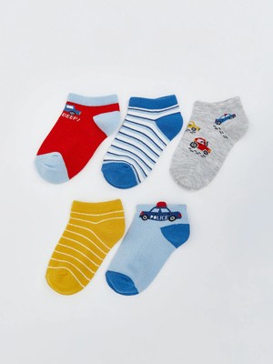 Lc Waikiki Yeni Sezon Baskılı Erkek Bebek Patik Çorap 5'li