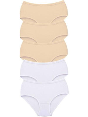 Çerçici 5 Adet Tutku Kadın Yüksek Bel Bato Kalın Lastik Külot S10-ROYALEKS