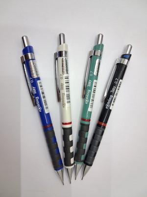 Rotring Tikky Mekanik 0,7mm 4 Lü ( Mavi Beyaz Yeşil Siyah)