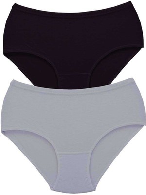 Çerçici 2 Adet Tutku Kadın Yüksek Bel Bato Kalın Lastik Külot S3-Royaleks