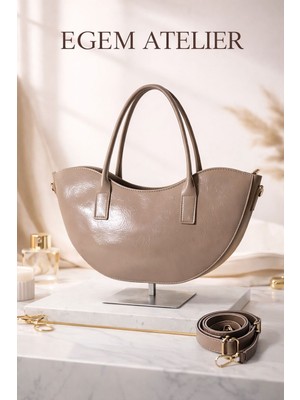 Egem Atelier Şık El ve Omuz Çantası