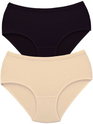 Çerçici 2 Adet Tutku Kadın Yüksek Bel Bato Kalın Lastik Külot S2-Royaleks