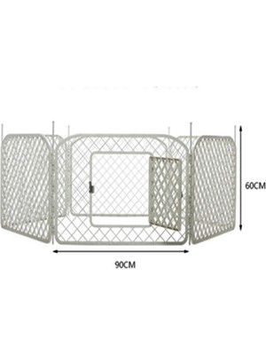 Özgürce Dayanıklı 6 Panel Plastik Köpek Oyun Bahçesi Çiti 90X60CM