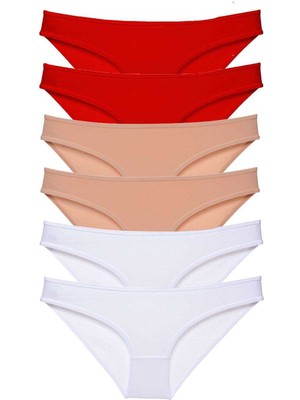 Çerçici 6 Adet Süper Eko Set Likralı Kadın Slip Külot 547-ROYALEKS