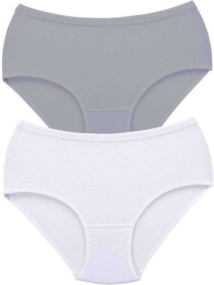 Çerçici 2 Adet Tutku Kadın Yüksek Bel Bato Kalın Lastik Külot S10-ROYALEKS