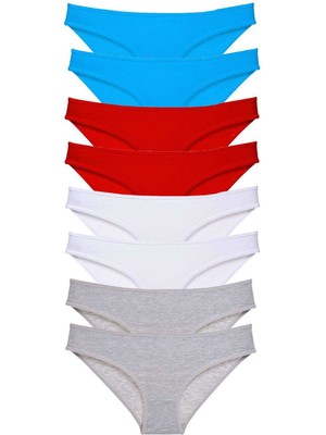 Çerçici 8 Adet Süper Eko Set Likralı Kadın Slip Külot 530-ROYALEKS